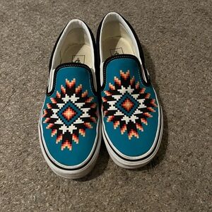 Aztec Pattern Vans
